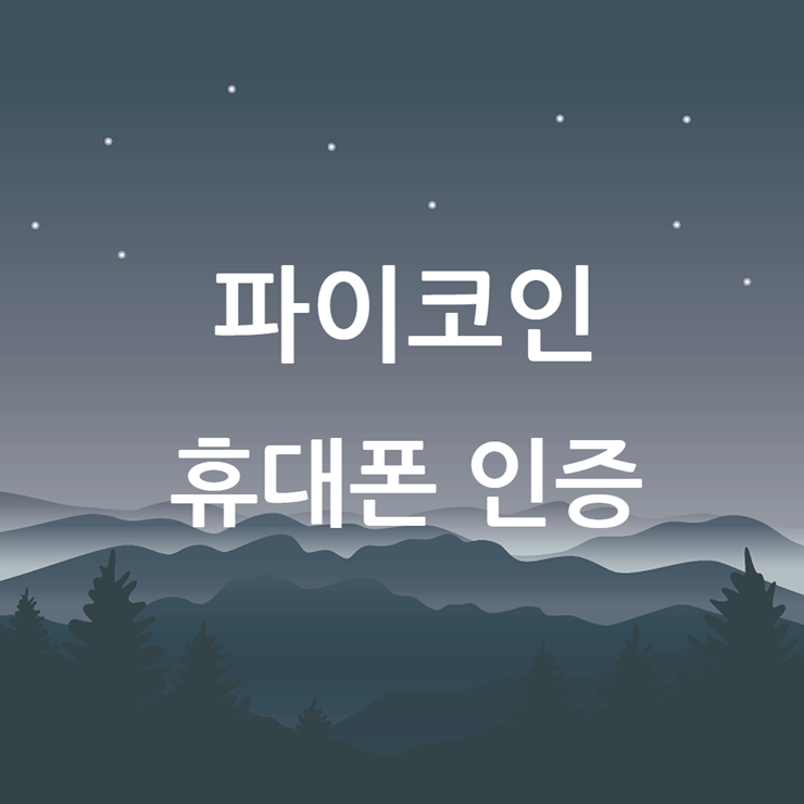 파이코인 휴대폰인증