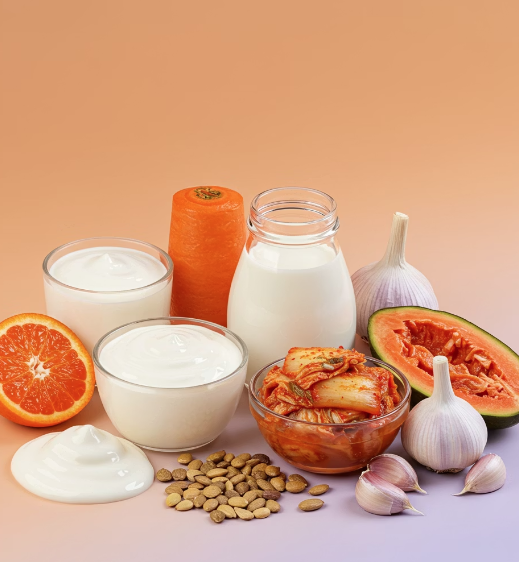 방광염에 좋은 음식 : 프로바이오틱스 식품, 마늘