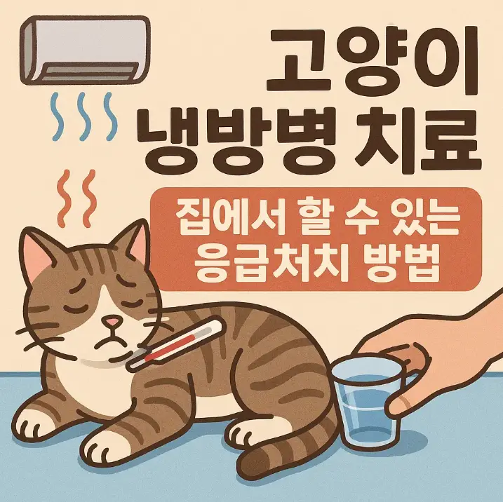 고양이 냉방병 치료, 집에서 할 수 있는 응급처치 방법