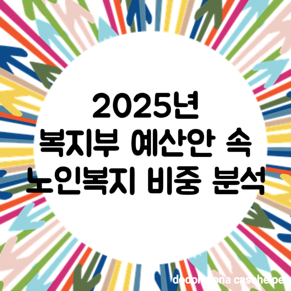 2025년 복지부 예산안 속 노인복지 비중 분석