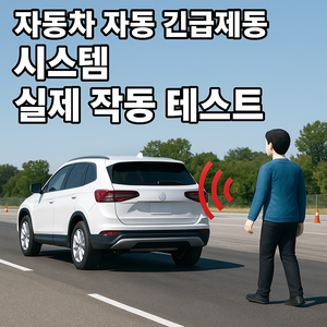 자동 긴급제동 시스템 실제 테스트