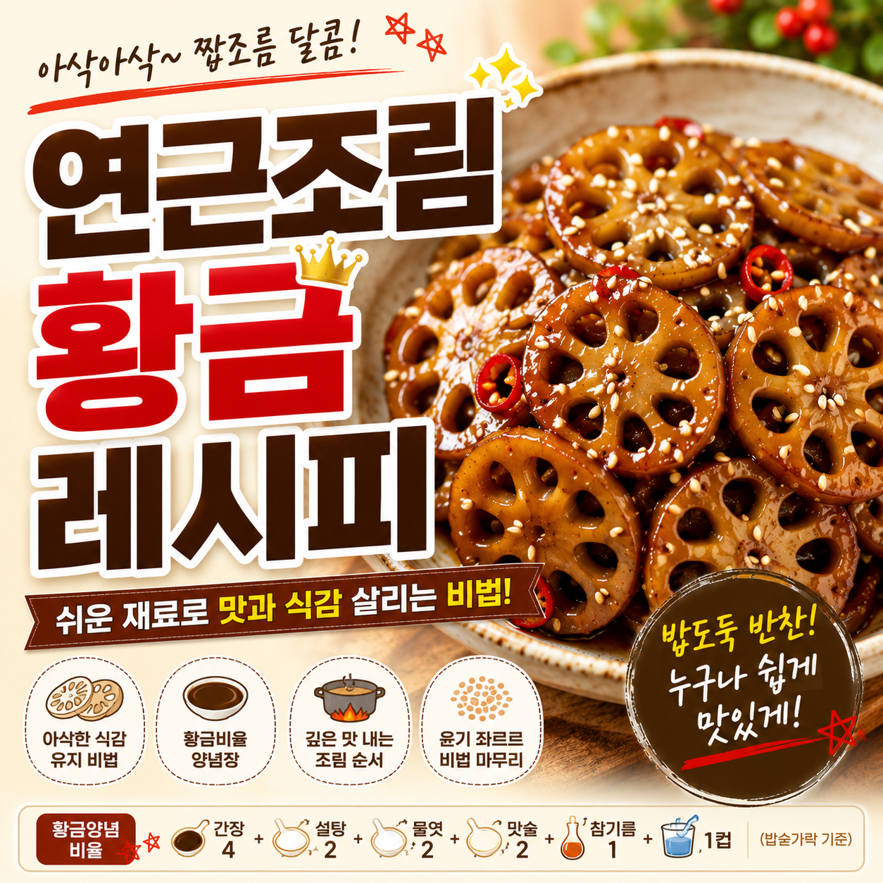 연근조림 황금레시피