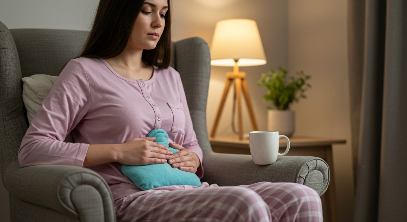 IBS 급성 증상 완화를 위한 다양한 방법들을 보여주는 이미지