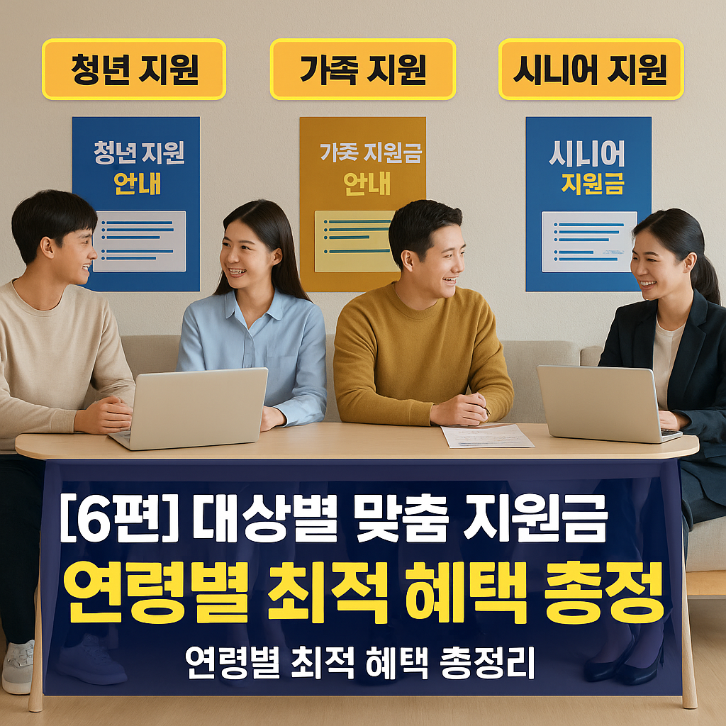 대상별 맞춤 지원금 완벽 가이드 - 우리 가족 상황별 최적 혜택