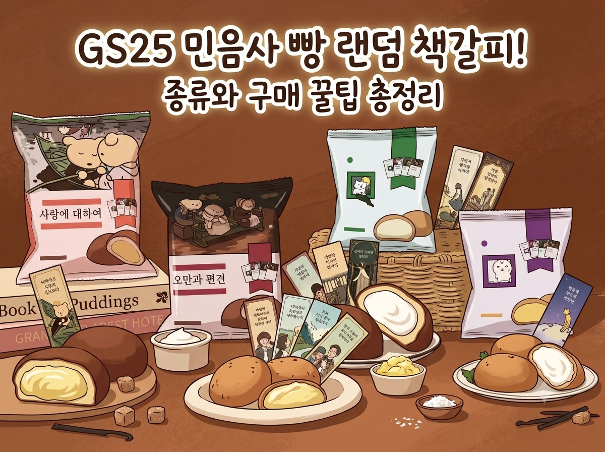 GS25 민음사 빵 랜덤 책갈피 종류와 구매 꿀팁 총정리