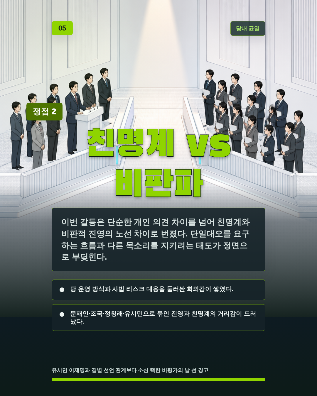 친명계 vs 비판파