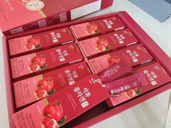 석류 콜라겐젤리 CJ웰케어 석류 콜라겐젤리 효능, 추석 선물 추천 사용후기