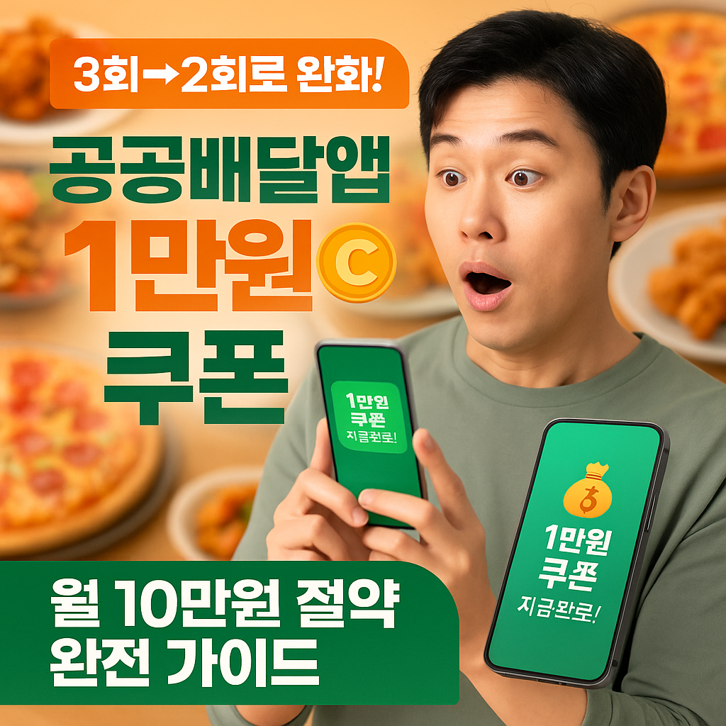 공공배달앱 2회 1만원, 돈 되는 완전 활용법
