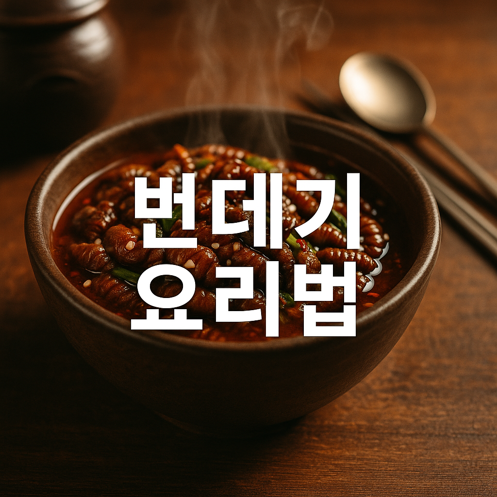 번데기 요리법