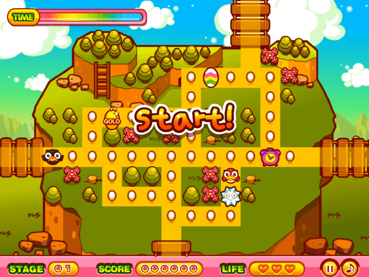 미로의숲-플래시게임-시작-화면