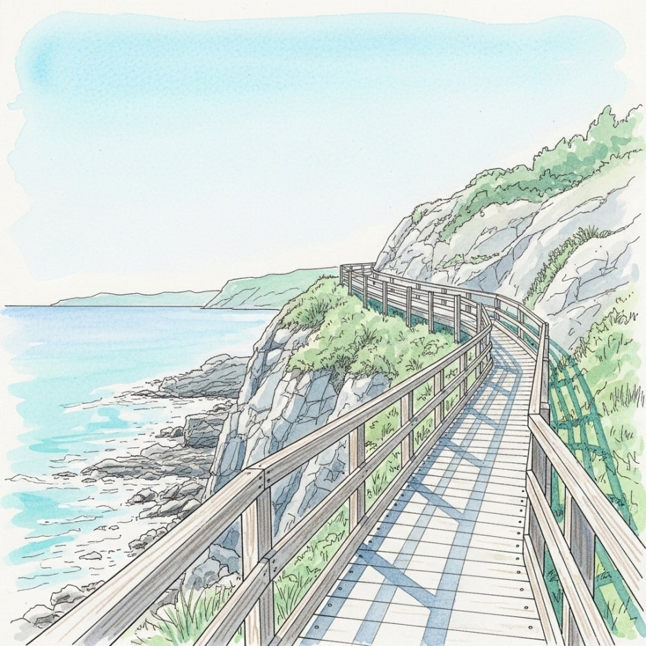 푸른 바다를 곁에 두고 걷는 청산도 슬로길