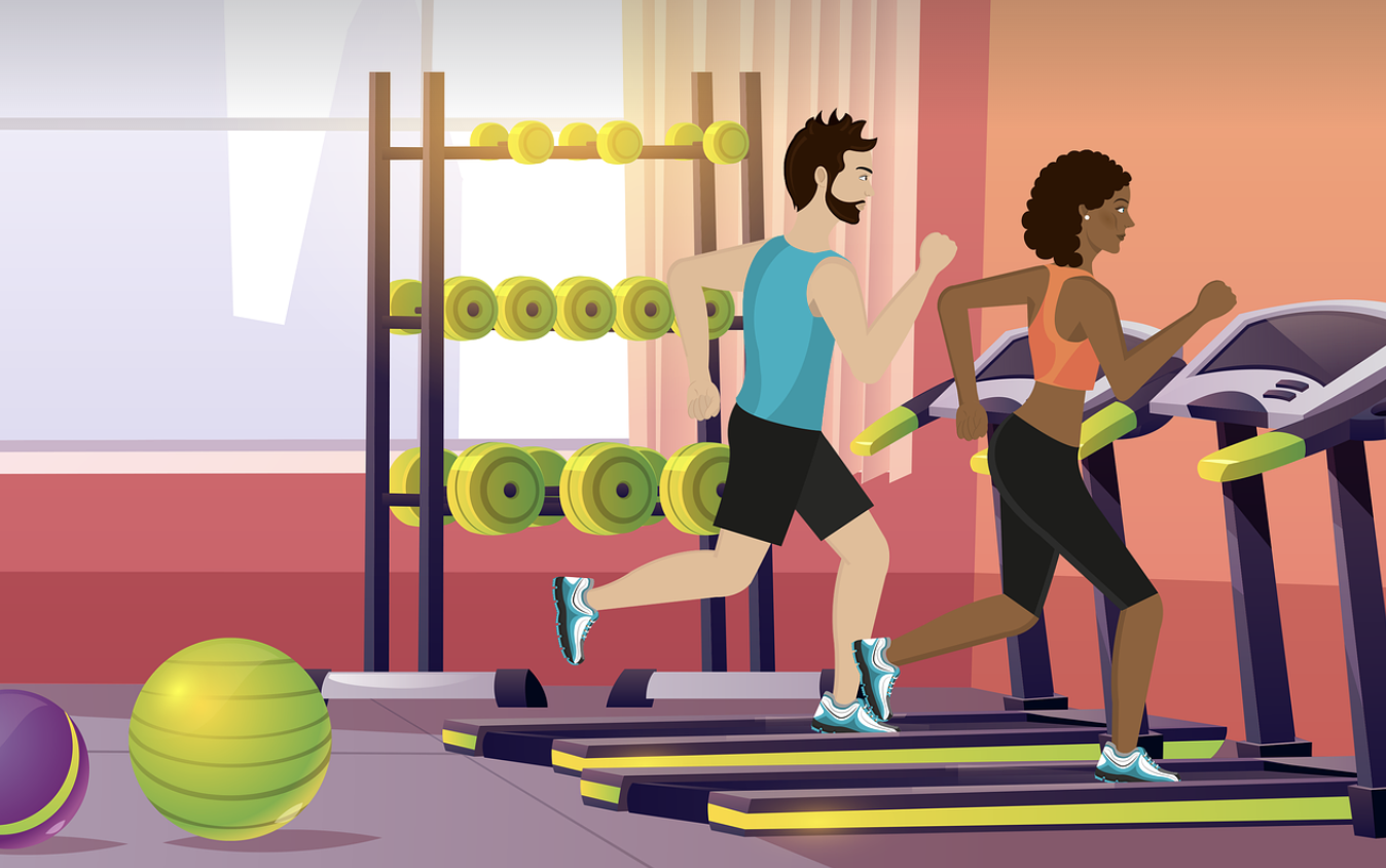 헬스장 운동 관련 사진