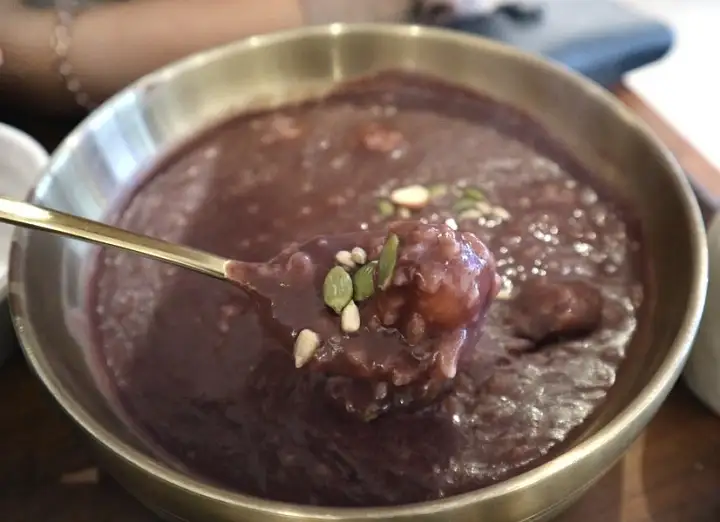 투데이 맛있는 메뉴 죽 전통죽 콩죽 단호박죽 팥죽 새알단팥죽 부산 부평깡통시장 맛집