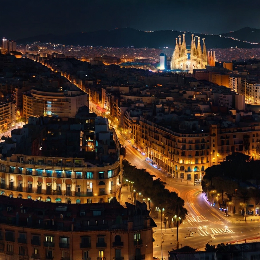 바르셀로나 야경명소 관련 이미지