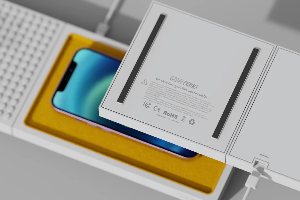 LEGO 테마의 무선 충전기 플랫폼