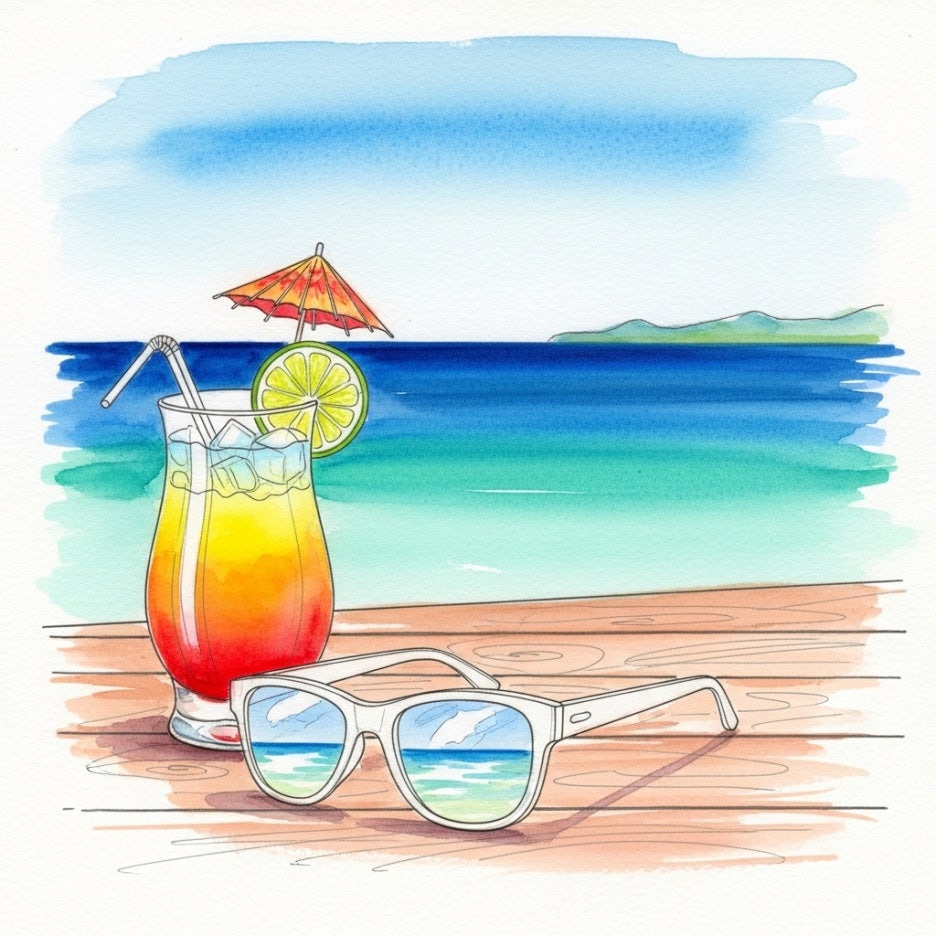 휴양지의 여유가 느껴지는 소품들