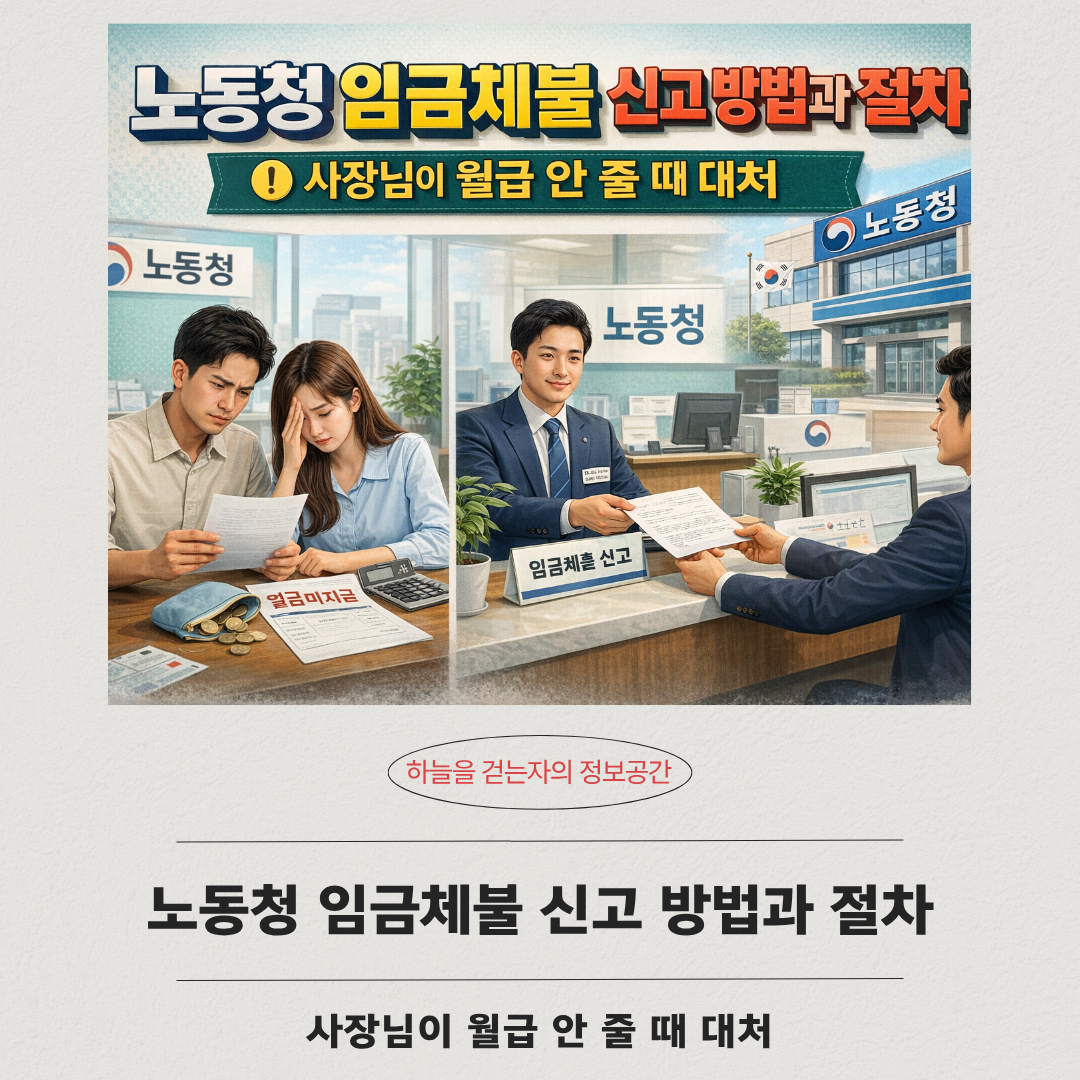 노동청 임금체불 신고 방법과 절차, 사장님이 월급 안 줄 때 대처