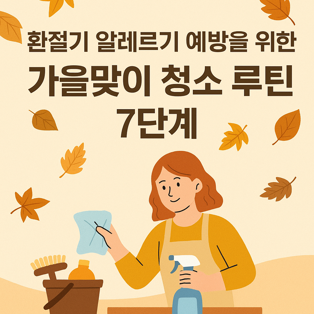환절기 알레르기 예방위한 가을맞이 청소 루틴 7단계