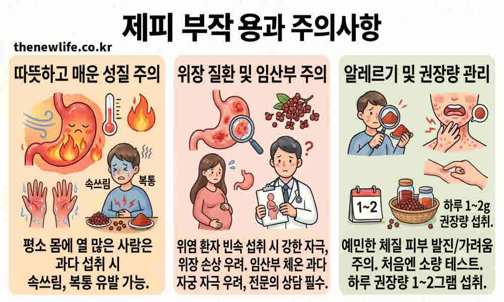 제피 효능 부작용