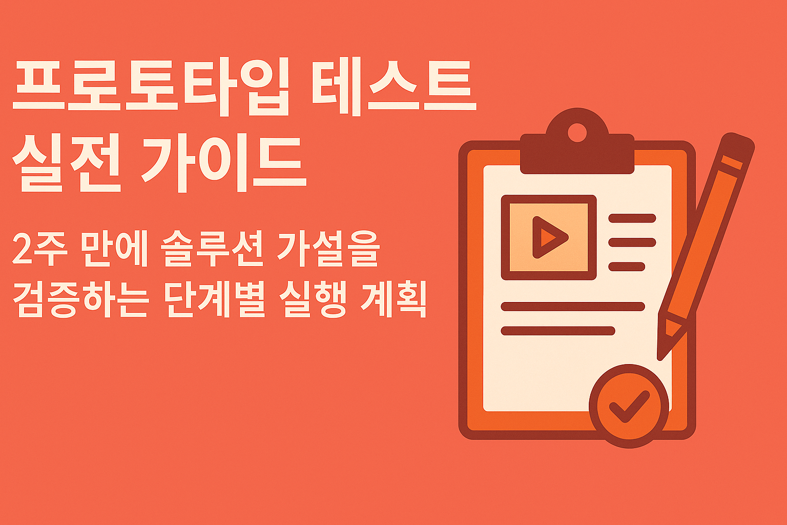 프로토타입 테스트 단계별 계획 실험 프로세스 관련 이미지