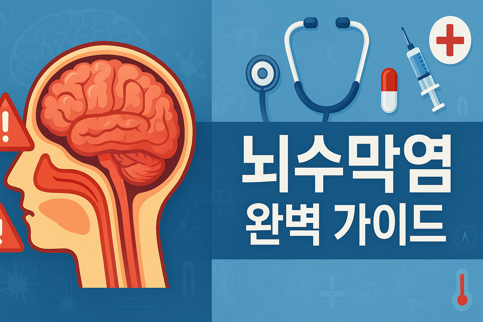 뇌수막염 완벽 가이드 - 원인부터 예방접종까지 모든 것(2025)