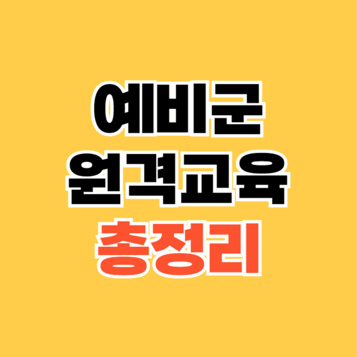예비군 원격교육