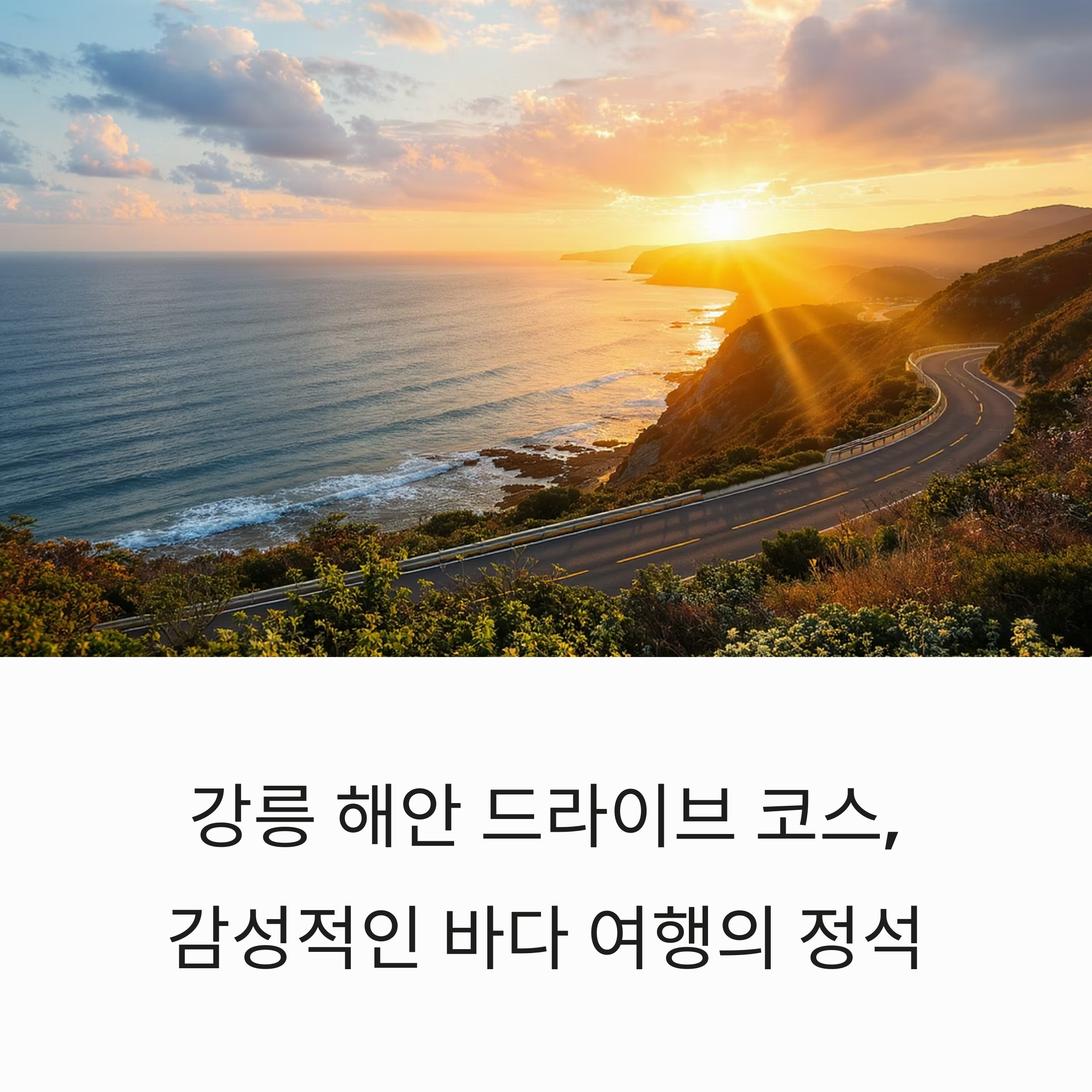 강릉 해안 드라이브 코스
