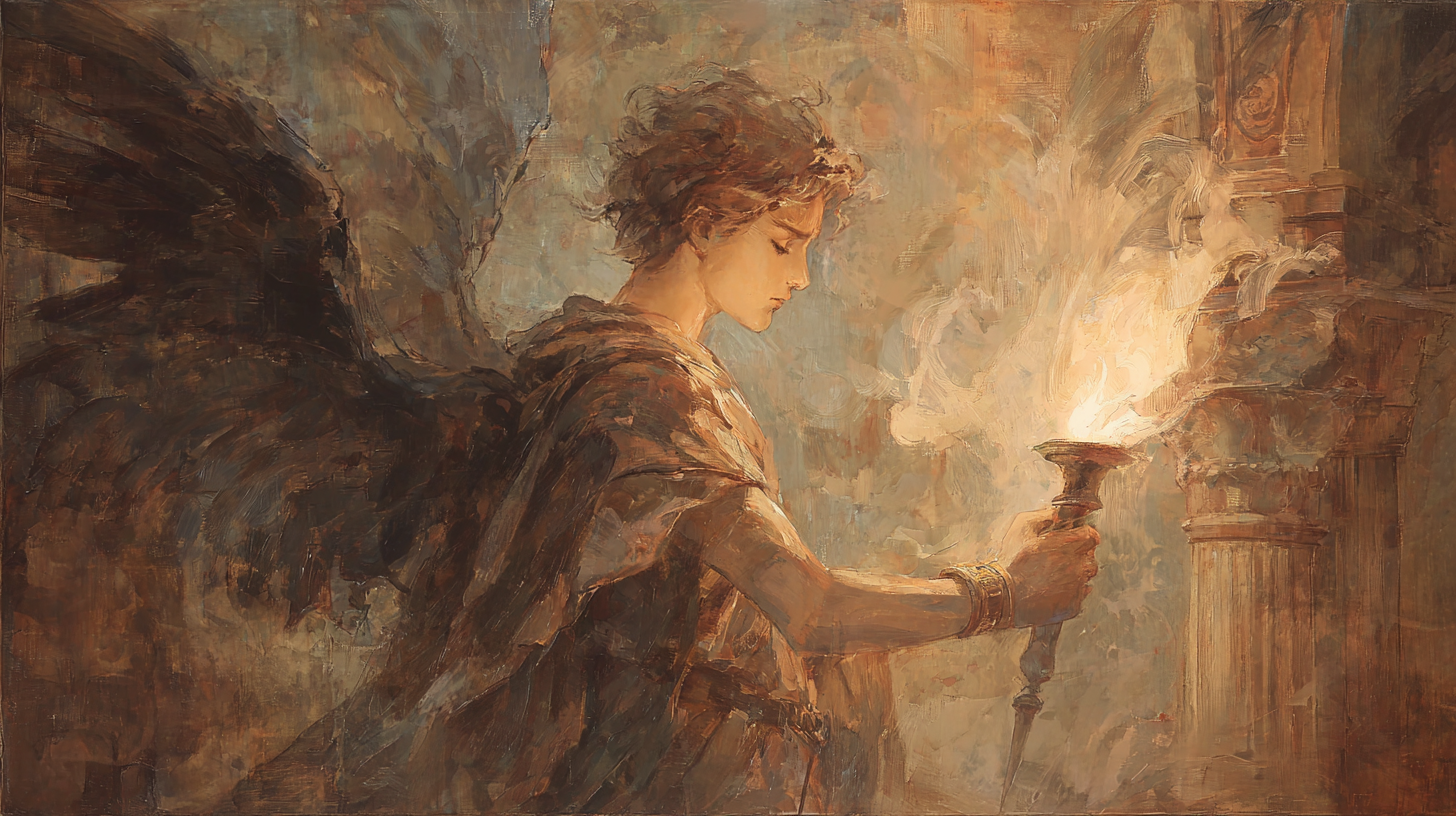 타나토스: 죽음부터 평화, 해방까지 - 날개 달린 죽음의 신이 전하는 부드러운 마지막 인사