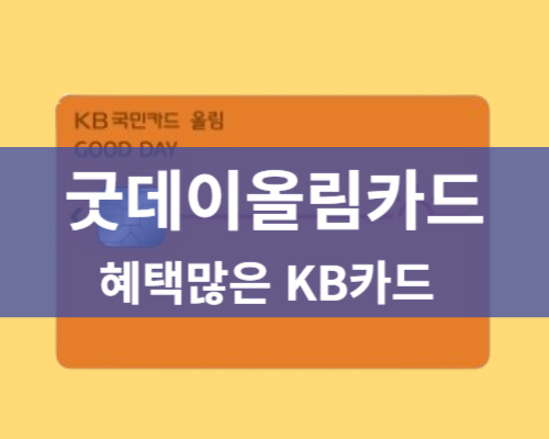 굿데이올림카드 주유 통신비 마트 할인 카드