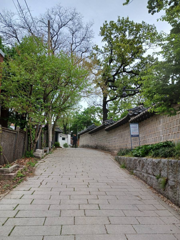 덕수궁 돌담길 오르막길