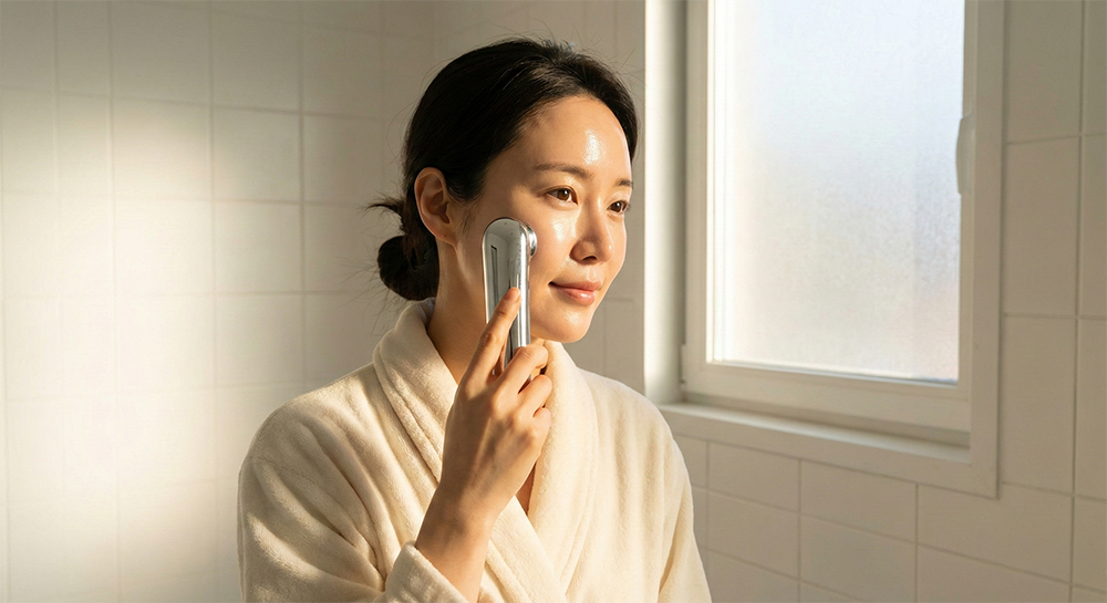 얼굴 EMS 효과 피부 탄력 리프팅 홈케어 기기 활용법