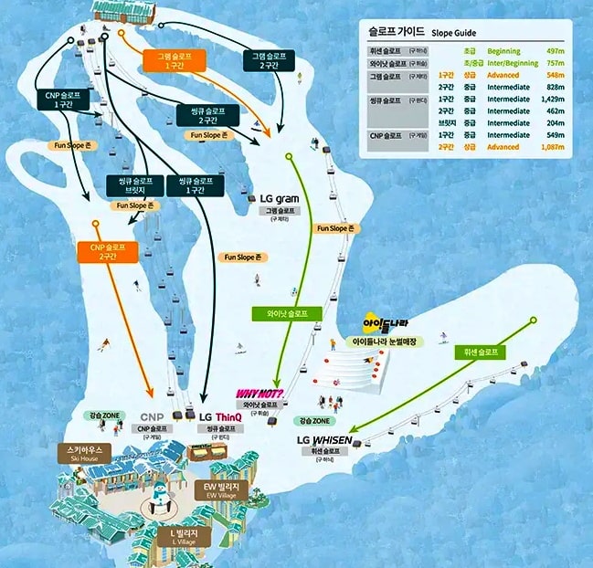 곤지암 슬로프정보