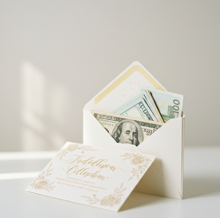 결혼식 축의금 봉투와 돈