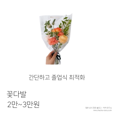 졸업-시즌-꽃다발-가격-3~4송이-2~3만-원