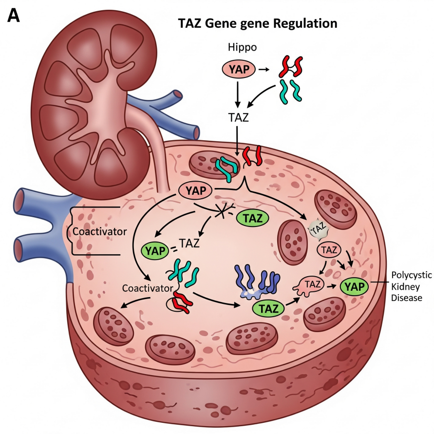 TAZ 유전자 조절이 다낭성신장 질환(ADPKD)에 미치는 영향