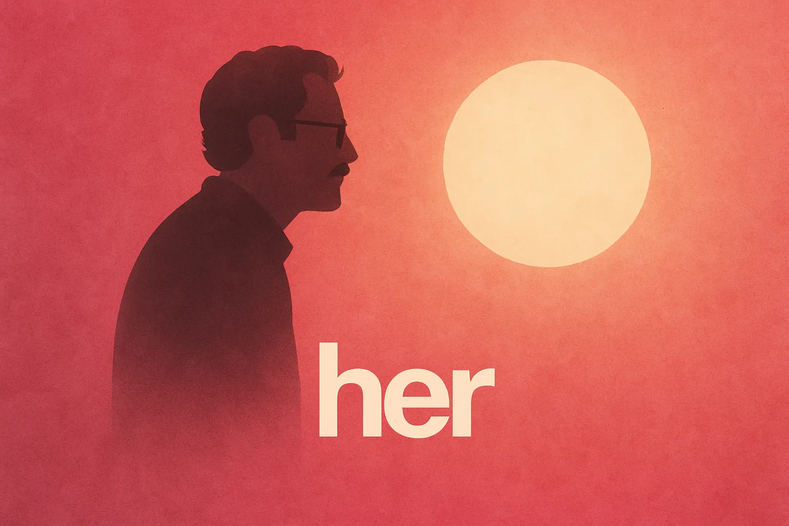 영화 그녀 일러스트 이미지