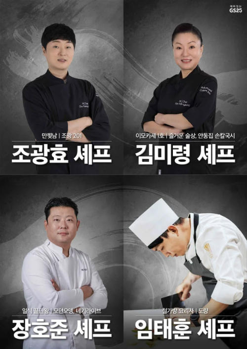 흑백요리사에 등장한 셰프들