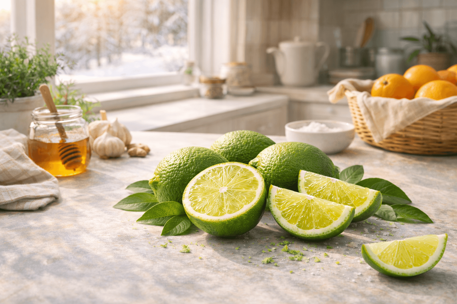 겨울 감기 대비 엄마들의 라임 활용법 (비타민, 아이 간식)