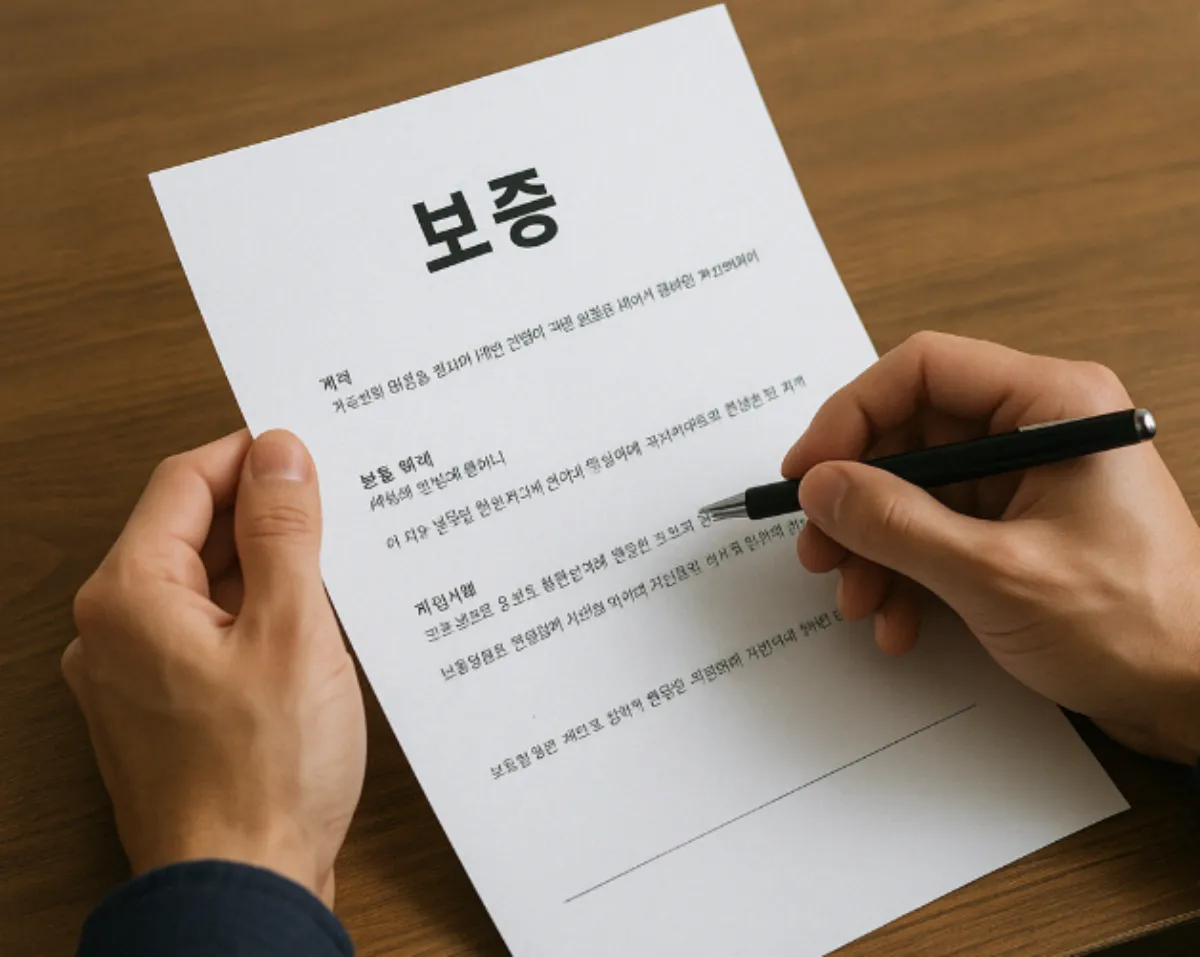 전세보증금 반환보증 증서