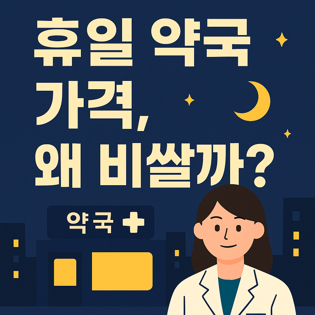 약국 휴일 일반의약품 할증, 약국 야간 가격, 수수료