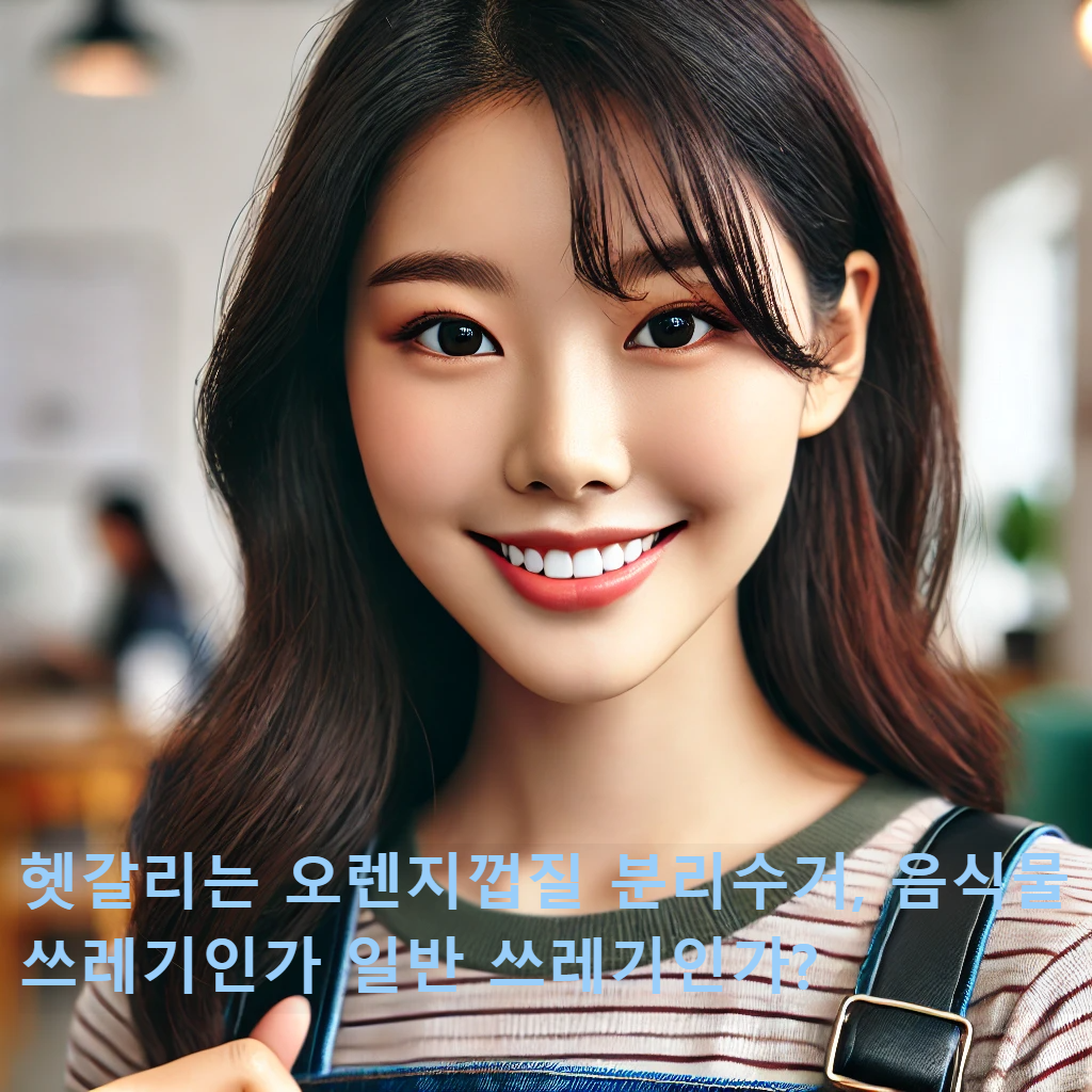 헷갈리는 오렌지껍질 분리수거, 음식물 쓰레기인가 일반 쓰레기인가?