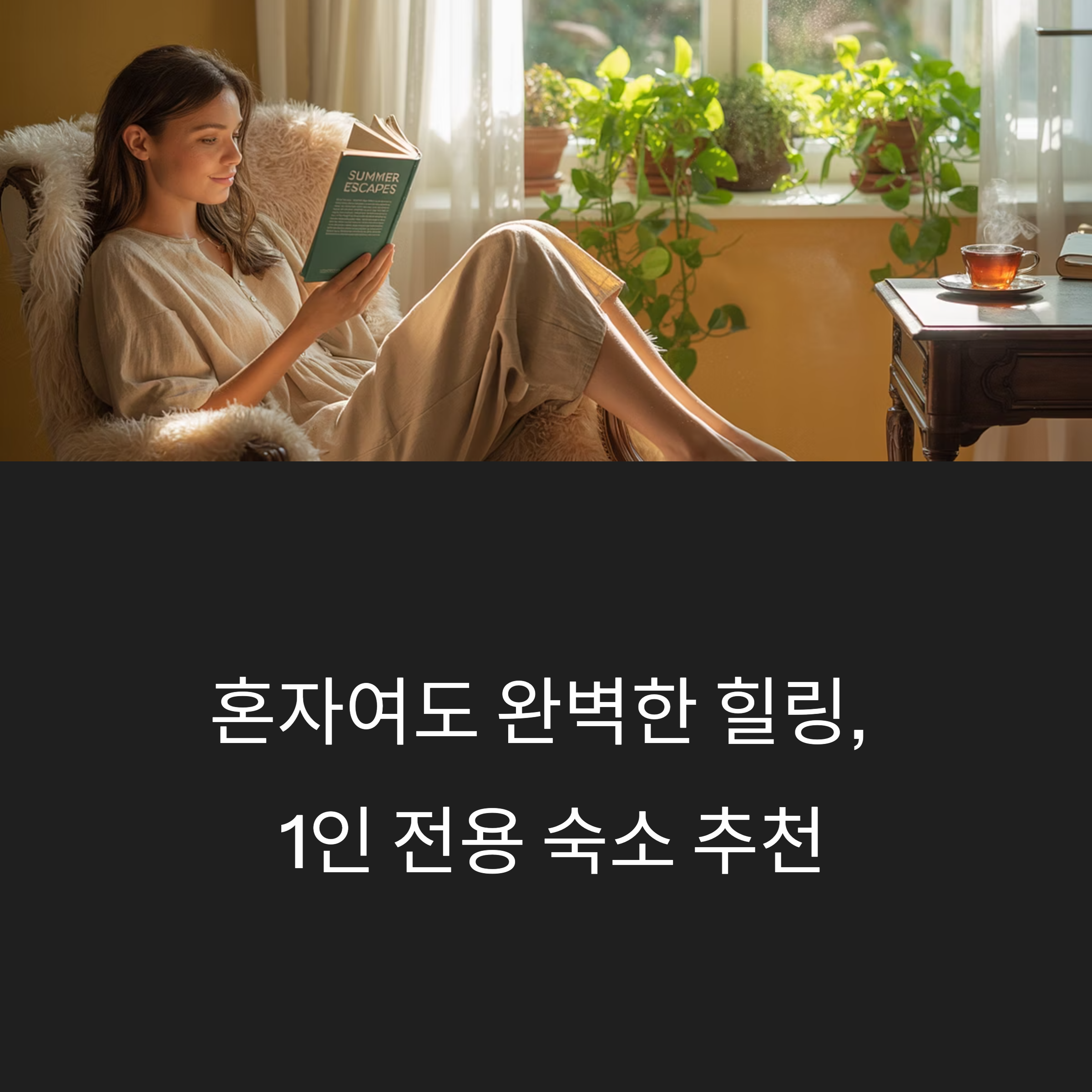 혼자여도 완벽한 힐링, 1인 전용 숙소 추천