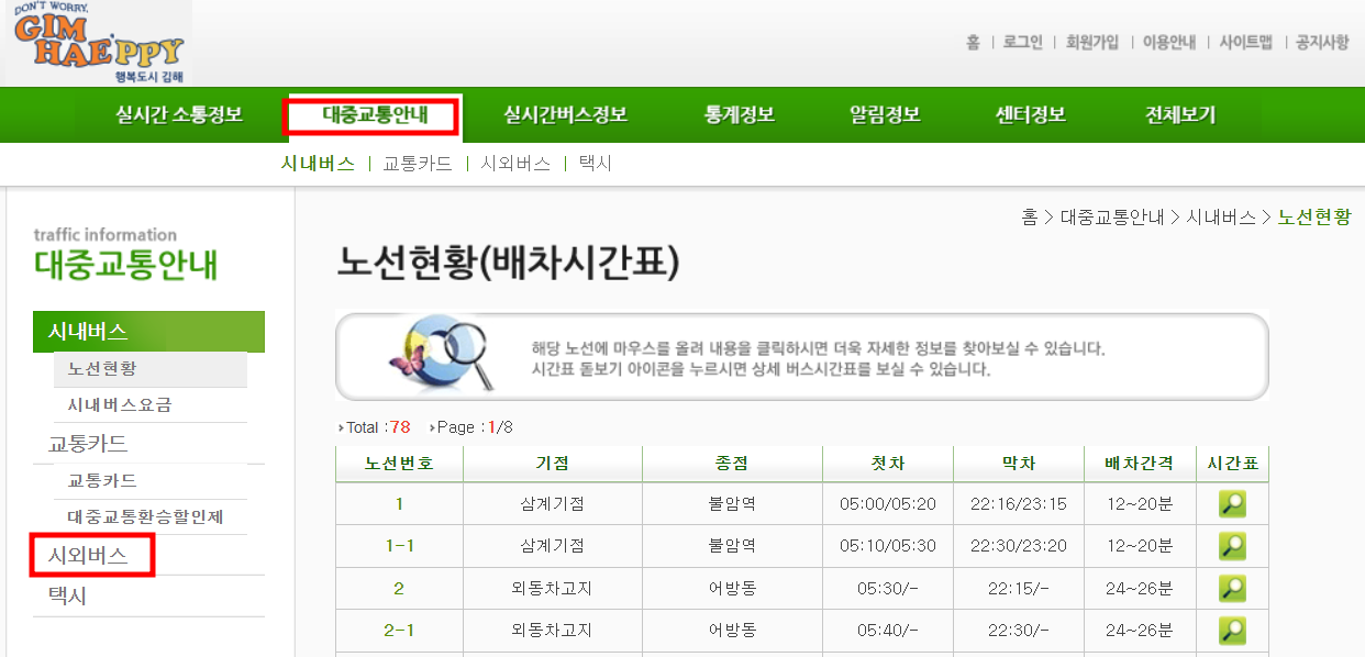 김해 교통안내