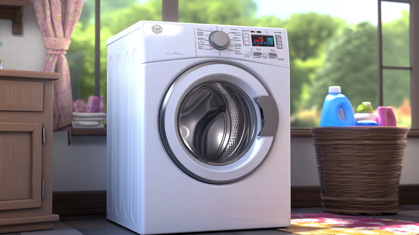 소음 감소 기술을 활용하여 조용히 작동하는 삼성 세탁기 덕분에 평화로운 가정 환경을 유지하는 모습