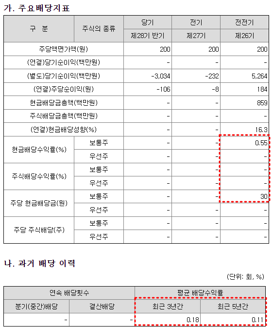 빅텍 배당금 현황