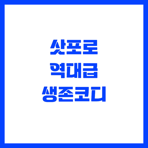 삿포로 겨울 여행 옷차림과 오타루 야..