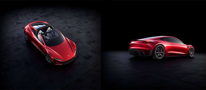 테스라 로드스터 자동차 이미지 사진