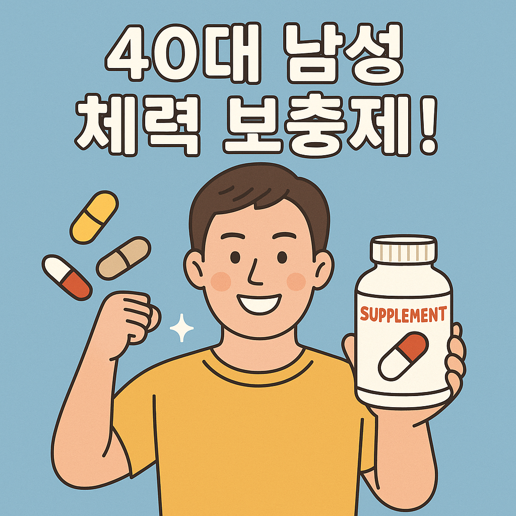 40대 남성 체력 보충제 기력 회복