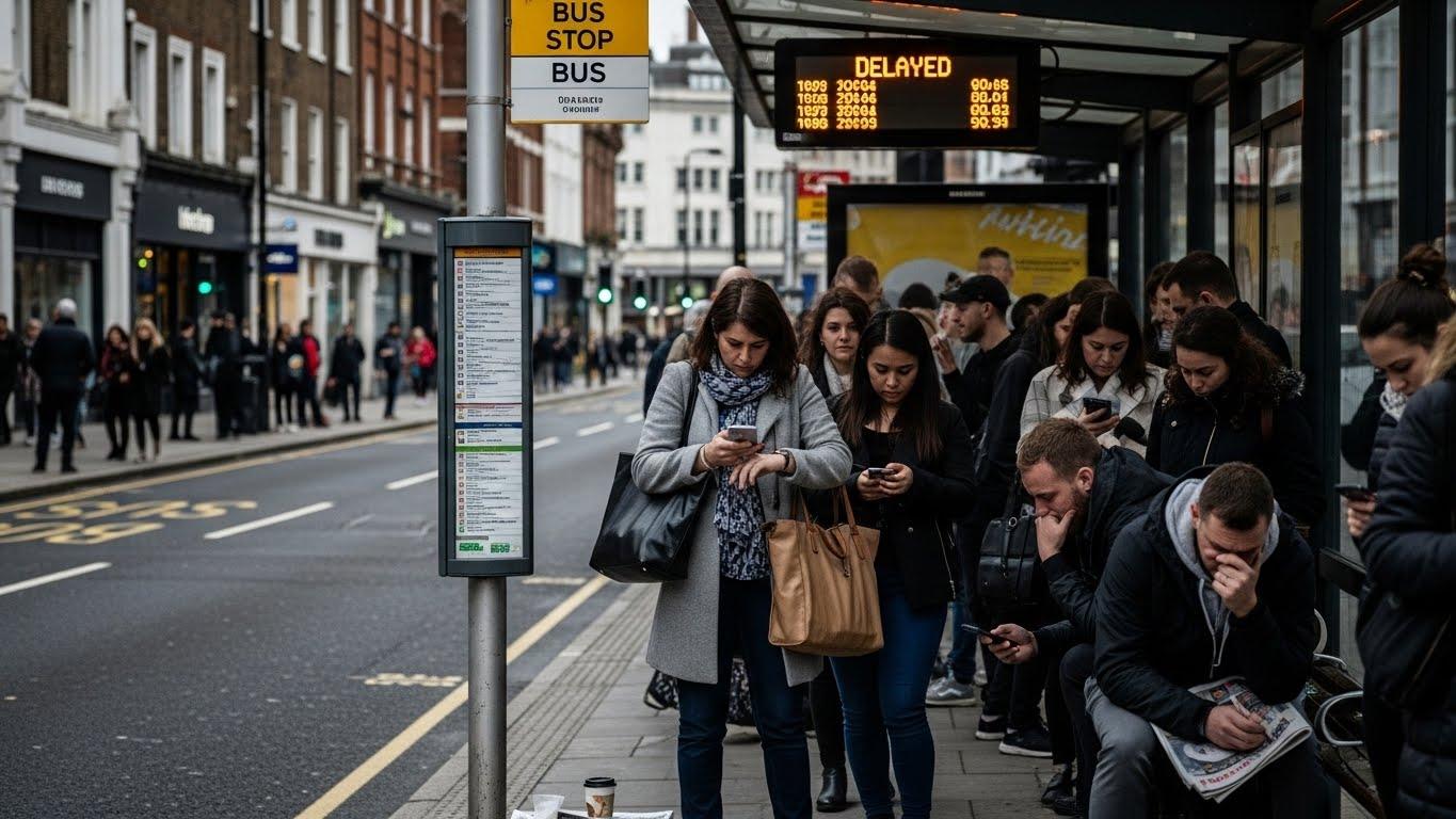버스 파업 지각