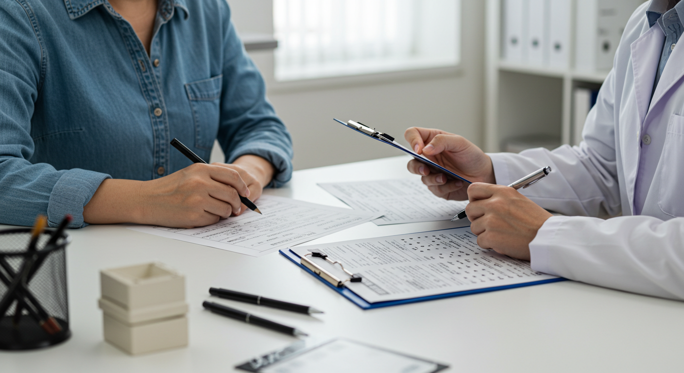 신경심리검사 진행 모습